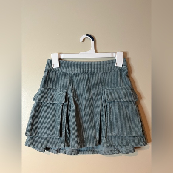 Wild Fable Teal Corduroy Cargo Mini Skirt - Picture 1 of 8